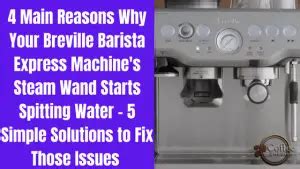In this video, we will take you through tips and trick on how to unblock the steam wand on the Breville BES870 espresso coffee machine. . Breville barista express water coming out of steam wand